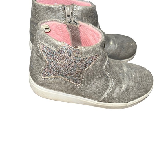 Stride Rite 360 Kids Toddler Nina Boot Silver Size 13 sparkle star shoes - Picture 2 of 6